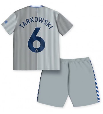 Everton James Tarkowski #6 Tercera Equipación Niños 2023-24 Manga Corta (+ Pantalones cortos)